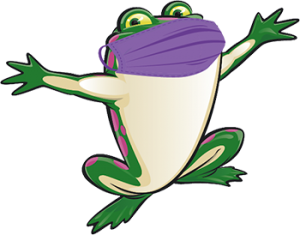 Frog Logo with Mask