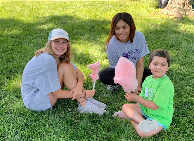 June Jam photo of kids with cotton candy