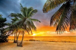 Florid keys beach at Sunrise